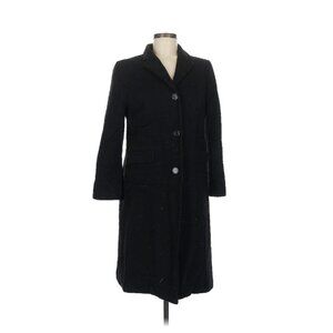 J.Crew Black Wool Blend Coat – Size M